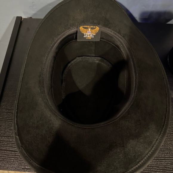 The Gambler | Black Wool Felt Cowboy Hat – Agnoulita Hats Black Felt Wide-Brimmed Hat